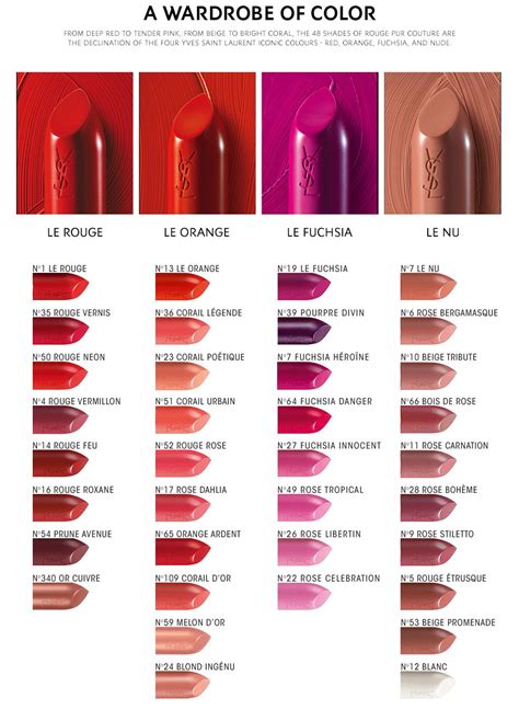 ysl lipstick rose|ysl lipstick color chart.